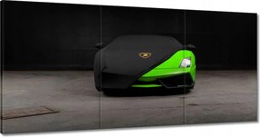Vászonkép 60x30 Lime sportautó