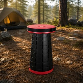 Zaparkorun Mobil outdoor puff - piros