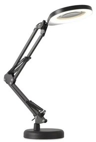 Kobi LED Dimmelhető asztali lámpa nagyítóval 2in1 AURIQ LOUPE LED/10W/5V 3000/4000/6500K fekete KB0526