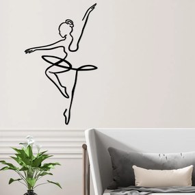Ballerina fém fali dekoráció, 70×0,15 cm