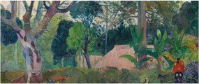 Kép - Paul Gauguin, Te raau rahi (The Big Tree), reprodukciók (120x50 cm)