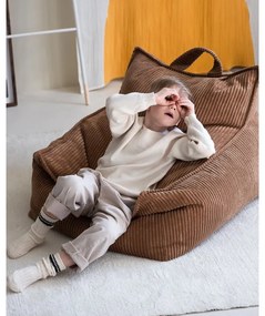 Barna kordbársony gyerek babzsákfotel Chair – Wigiwama