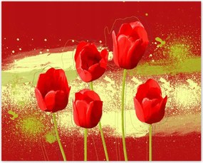 Poszterek 50x40 Piros pipacs