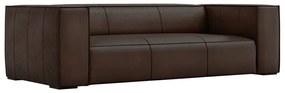 Sötétbarna bőr kanapé 227 cm Madame – Windsor &amp; Co Sofas