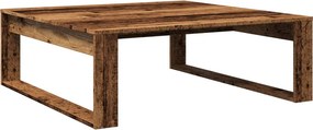 vidaXL antik fa színű szerelt fa dohányzóasztal 100 x 100 x 35 cm