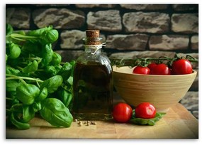 Gario Vászonkép Basil a konyhában Méret: 90 x 60 cm