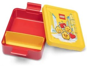 Uzsonnás doboz, LEGO Iconic Girl, piros-sárga-mintás (L40521725)