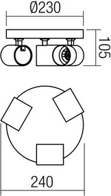 Spot Lámpa Fekete CAMEO SMARTER 04-472
