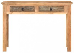 tömör újrahasznosított fa asztal 110 x 50 x 75 cm