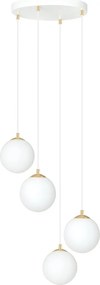 Emibig modern függeszték royal fehér arany emi1244/4