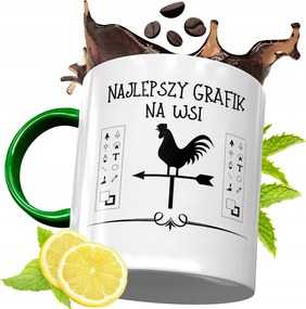 Zöld Bögre Grafikusoknak Tökéletes Ajándék fényképes nyomtatással