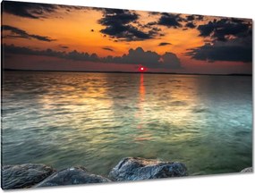 Képek 120x80 Sziklák Tenger Nap