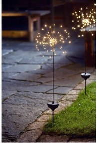 Firework kültéri napelemes LED lámpa fehér diódákkal, magasság 100 cm - Star Trading