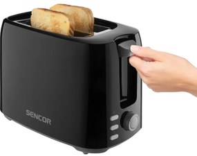 Sencor - Kenyérpirító két lyukkal 750W/230V fekete