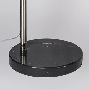 Acél ívlámpa fém búrával 33 cm állítható - XXL