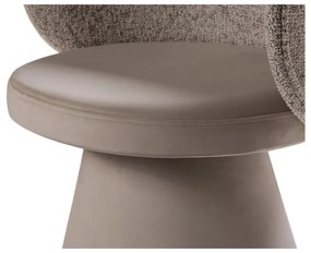 Bézs bársony fotel Inez – Micadoni