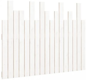 fehér tömör fenyőfa fali fejtámla 108 x 3 x 80 cm