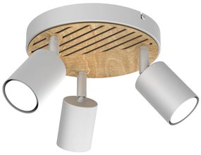 Spotlámpa TERRA 3xGU10/8W/230V fehér/tölgy
