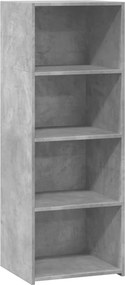 vidaXL betonszürke szerelt fa magasszekrény 45 x 41 x 124 cm