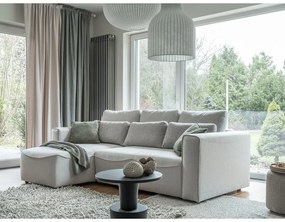 Krémszínű kinyitható sarokkanapé (variálható) Homely Tommy – Miuform