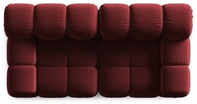 Piros bársony kanapé 188 cm Bellis – Micadoni Home