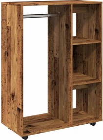 vidaXL antik fa színű szerelt fa ruhásszekrény 80 x 40 x 110 cm