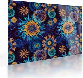 Kép - 3D virágok (üvegen) (70x50 cm)