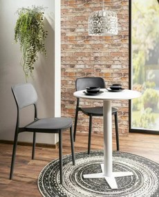 BT-002 kerek bárasztal fehér 60 cm