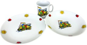 Thun 3 részes gyermek étkészlet Vonat