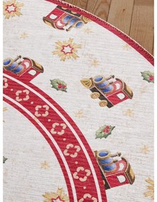 Piros kerek szőnyeg karácsonyi mintával ø 160 cm Toy's Delight Train – Villeroy&amp;Boch
