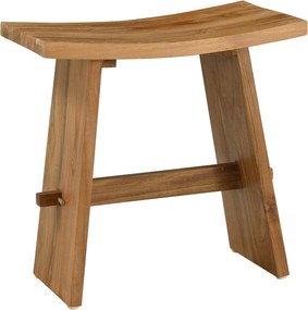 vidaXL Fürdőszobai szék Barna 50 x 29,5 x 50,5 cm Tömör Teakfa