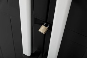 GARAGE Magas tároló szekrény fekete