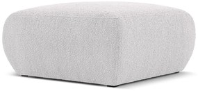 Világosszürke buklé puff Molino – Micadoni Home