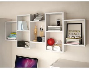 Fali polc TRIO 65x161 cm fehér