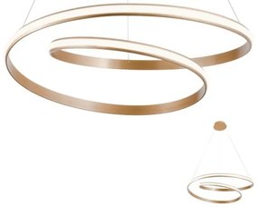 Redo 01-1891 - LED dimmelhető csillár kábellel TORSION LED/35W/230V, átm. 75 cm, bronz