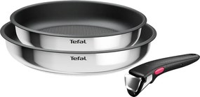 Rozsdamentes acél serpenyő készlet tapadásmentes felülettel, levehető nyéllel 2 db-os ø 26 cm INGENIO Cook Eat L8813S75 – Tefal