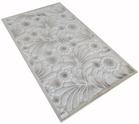 Főnix Virágmintás Futószőnyeg 80 x 300 cm Dombornyomott Bézs