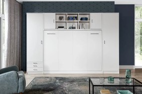 New Elegance vízszintes összecsukható ágy 90x200 - fényes fehér