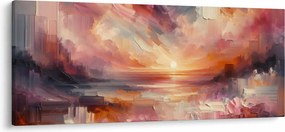 Kép - Festett alkonyat (120x50 cm)