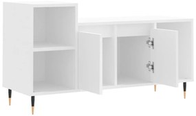 fehér szerelt fa TV-szekrény 100x35x55 cm