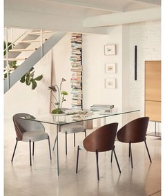 Étkezőasztal üveg asztallappal 90x200 cm Burano – Kave Home