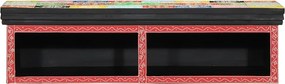 vidaXL TV szekrény polcokkal Sokszínű 80 x 30 x 22 cm Faanyag