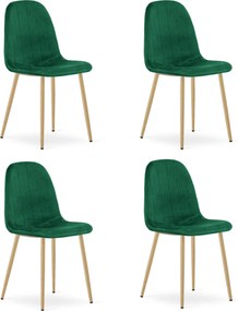 Étkezőszék PADVA VELVET, zöld