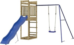 vidaXL impregnált fenyőfa kültéri játszószett