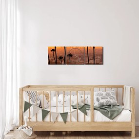 Kép - Los Angeles panorámája (órával) (90x30 cm)