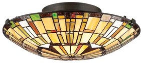 Quoizel QZ-REED-F-VB - Tiffany stílusú mennyezeti lámpa REED 2xE27/60W/230V, átm. 42 cm