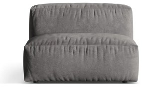 Szürke bársony kanapé modul (középső rész) Martina – Micadoni