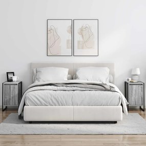 vidaXL Éjjeli asztal 2 pcs Szürke Sonoma 39,5 x 30 x 50 cm Faanyag