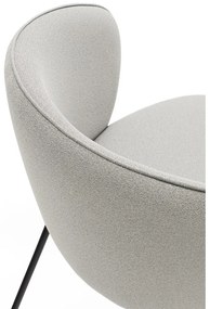 Világosszürke kárpitozott étkezőfotel szett 2 db-os Add – Teulat