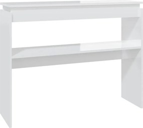 vidaXL magasfényű fehér szerelt fa tálalóasztal 102 x 30 x 80 cm
